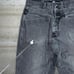 Vintage Skater Jeans MFG Girbaud Smoke Black Wash Baggy Tapered Leg Denim Y2K