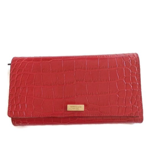EUC Kate Spade New York Bristol drive croc Phoenix Wallet /Clutch
