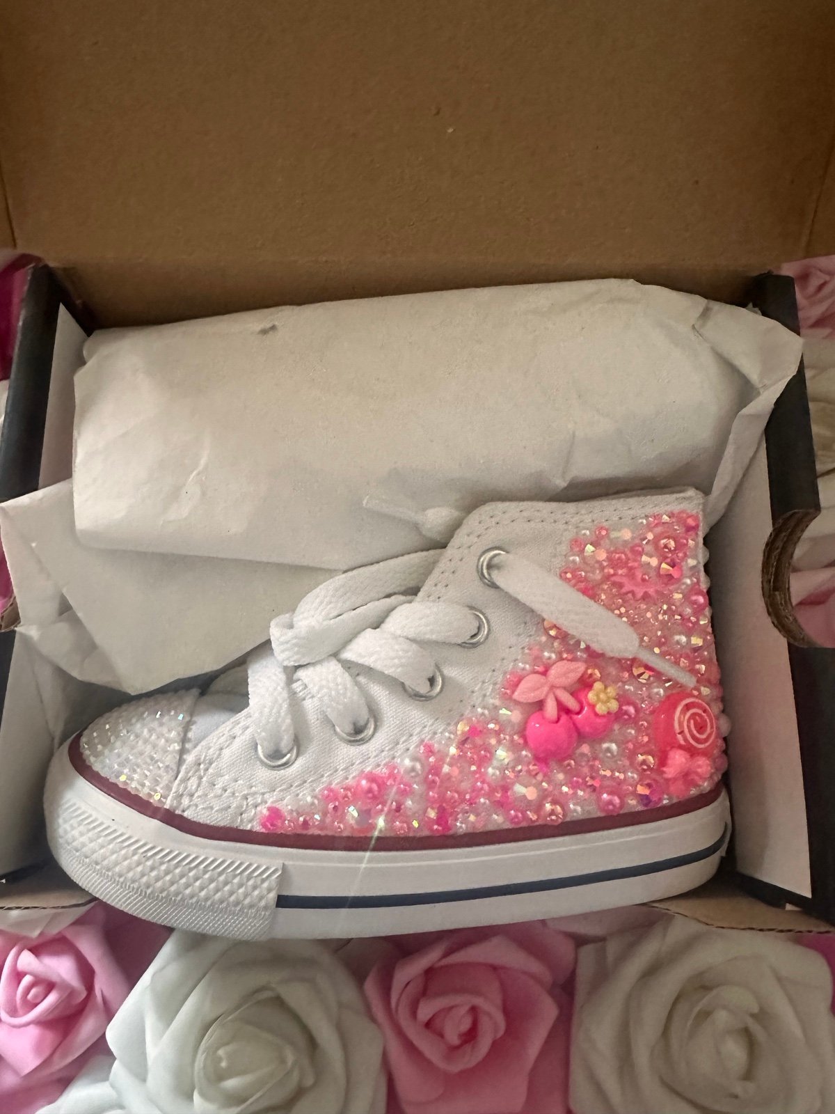 Girls bling Converse