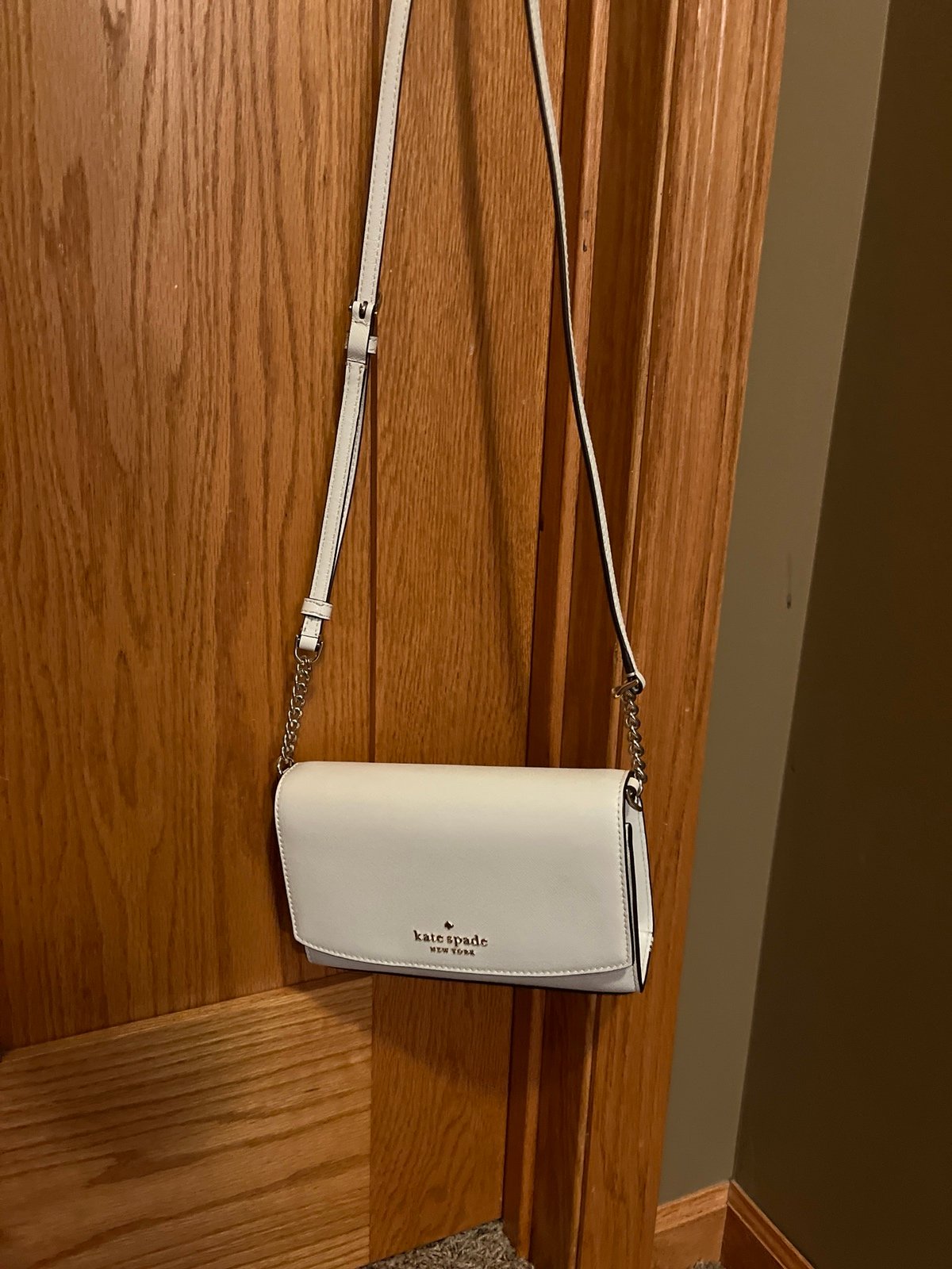White Kate Spade mini purse/shoulder bag