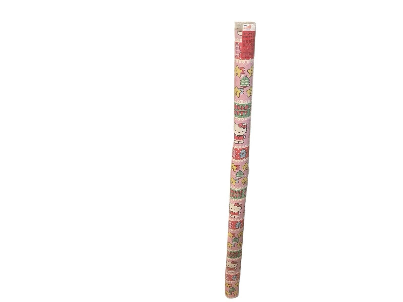 HELLO KITTY Christmas Wrapping Paper 40 sq ft Large RARE