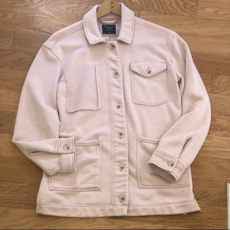 Vintage Abercrombie and fitch small light weight pink coat