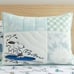 Pottery Barn Peanuts Surfer Snoopy Quilted Sham Standard Size Cotton Only 1