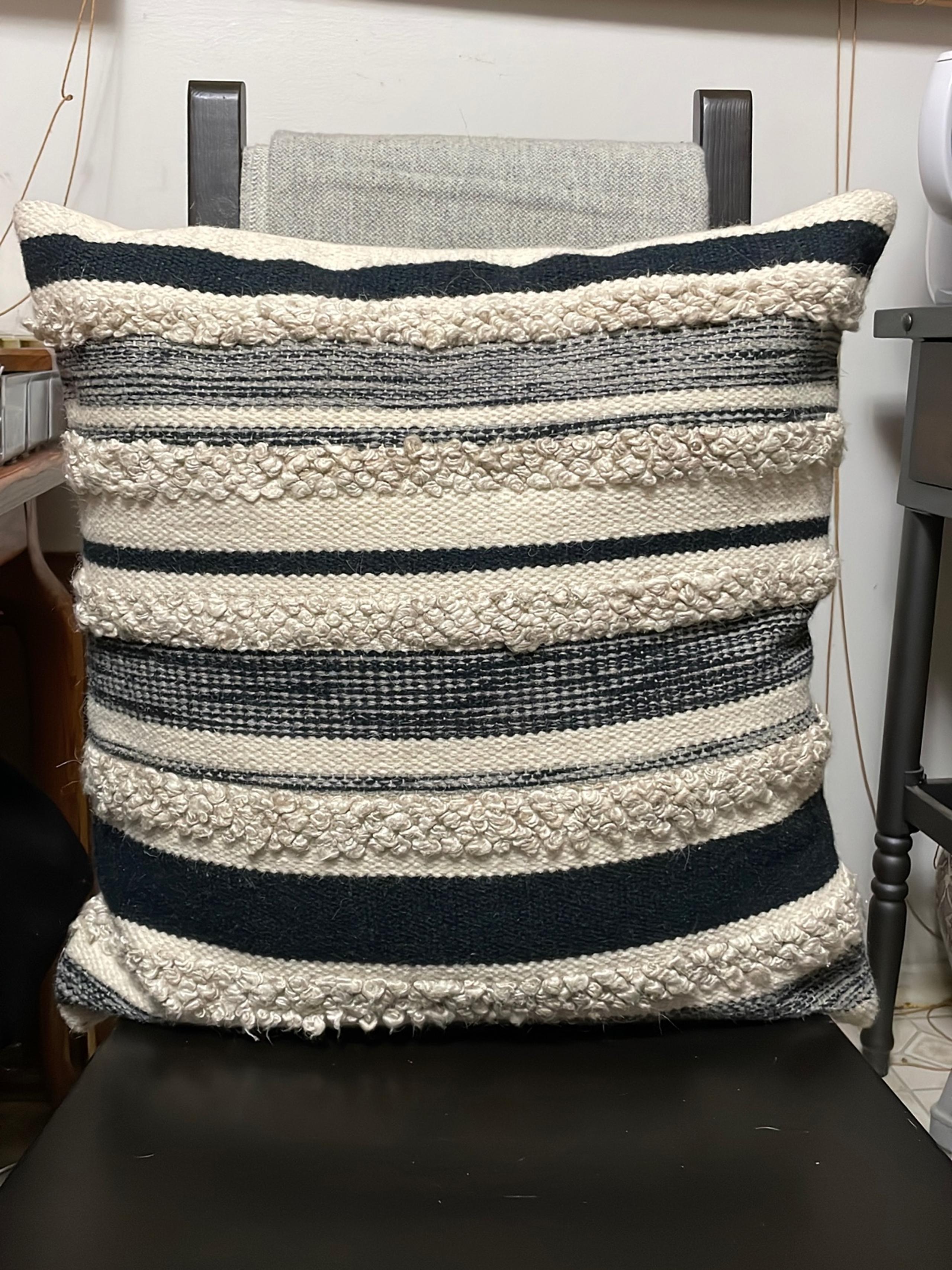 Magnolia Home Blake Charcoal and Ivory Pillow