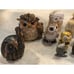 15 Owls made in metal,Bark,Shells,Porcelain, Rock, Plexi All Different 1-3”