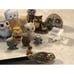 15 Owls made in metal,Bark,Shells,Porcelain, Rock, Plexi All Different 1-3”