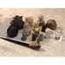 15 Owls made in metal,Bark,Shells,Porcelain, Rock, Plexi All Different 1-3”