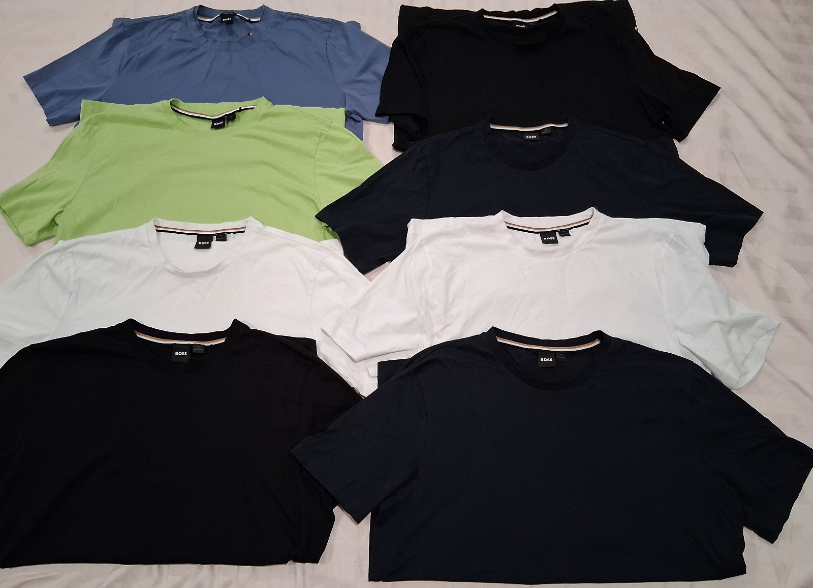 8 Hugo Boss Thompson & Tilburt T-Shirts in Green- Blue- White- Black & Navy- XXL