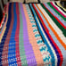 Vintage Retro Colorful Striped Large Handmade Crochet Afghan Blanket (80x77)