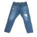 Levi’s Wedgie Button Fly Distressed Premium Cropped Straight Denim Jeans Size 32
