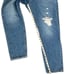 Levi’s Wedgie Button Fly Distressed Premium Cropped Straight Denim Jeans Size 32