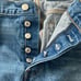 Levi’s Wedgie Button Fly Distressed Premium Cropped Straight Denim Jeans Size 32