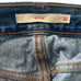Levi’s Wedgie Button Fly Distressed Premium Cropped Straight Denim Jeans Size 32