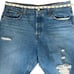 Levi’s Wedgie Button Fly Distressed Premium Cropped Straight Denim Jeans Size 32
