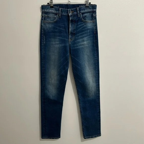 Endo East Nihon Denim Org Slim Leg High Rise Medium Wash Jeans Womens 27
