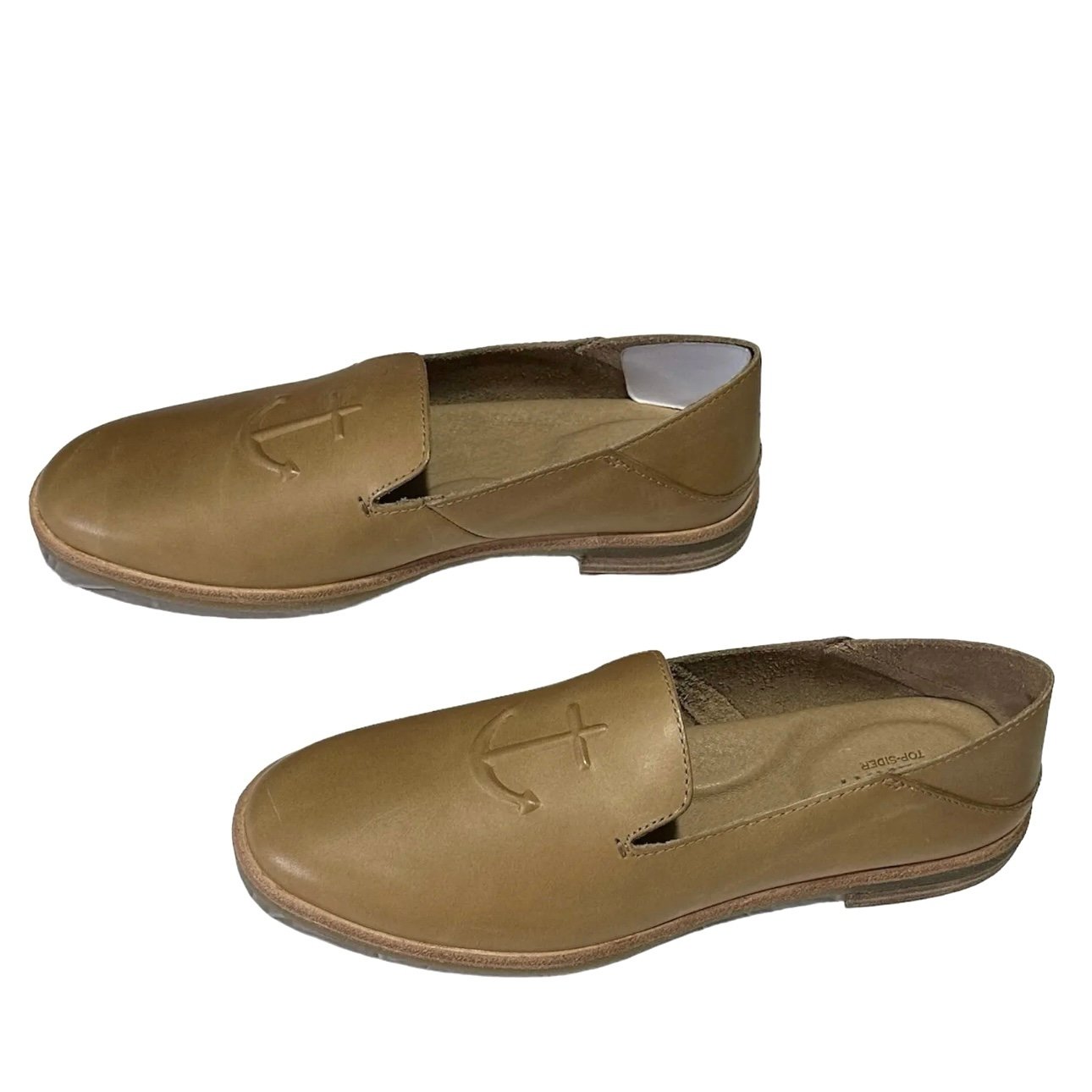 Sperry Seaport Levy Tan Leather Shoes, size 7.5M - New w/box