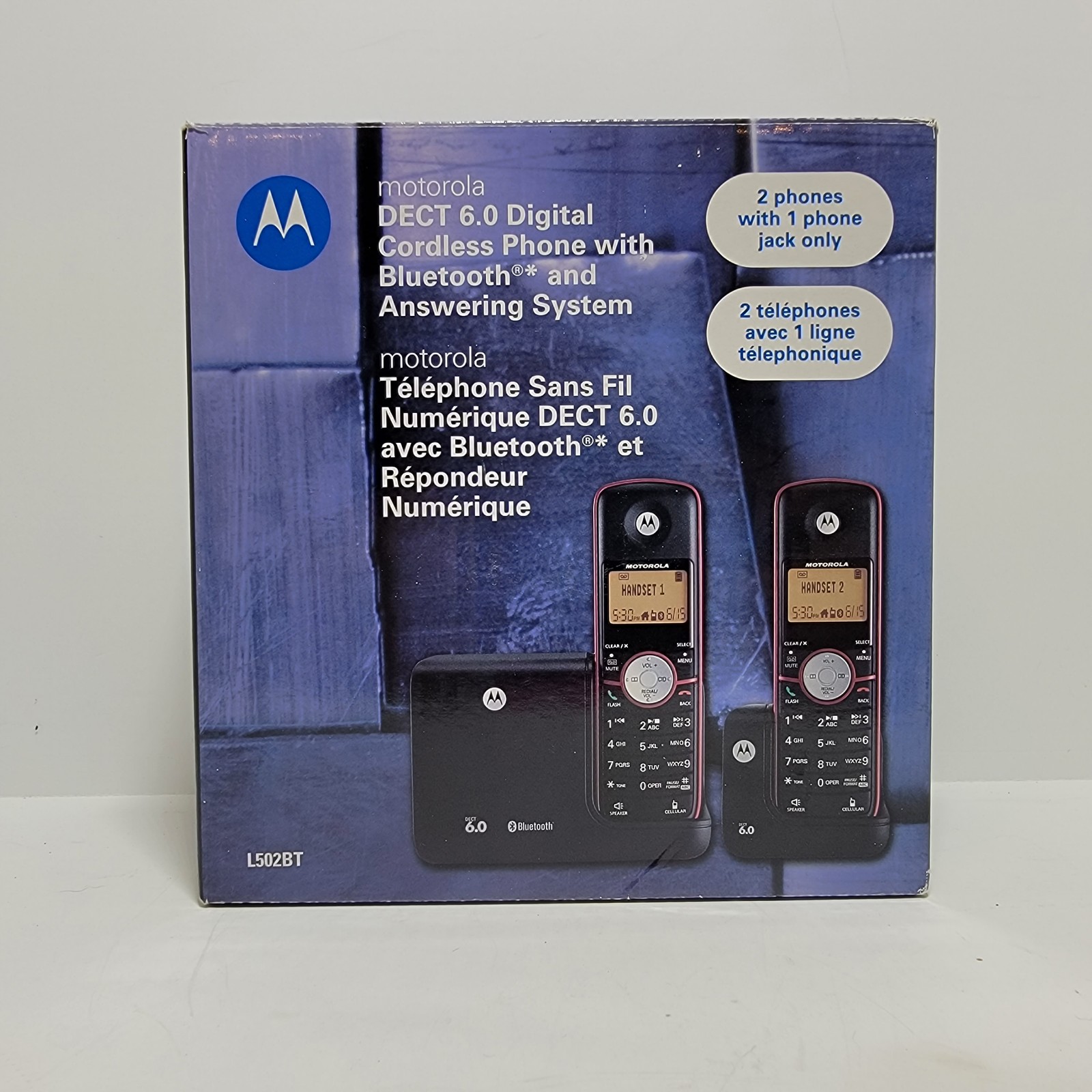 Motorola L502BT DECT 6.0 Cordless handset RED Answering System
