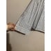 Everlane Womens Size M Blue White Striped Button Crop Cotton Woven PJ Top