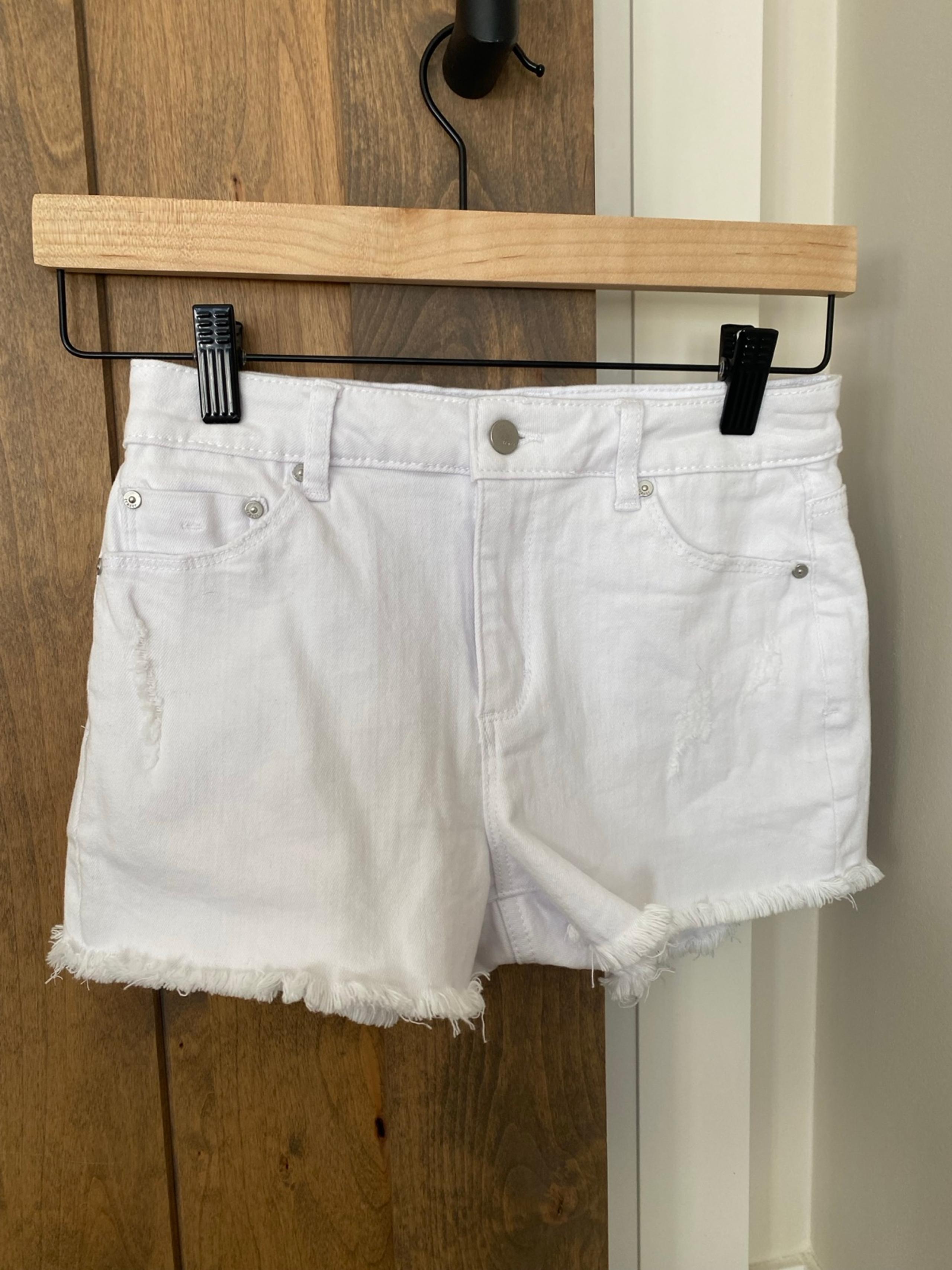 Youth White Jean Shorts