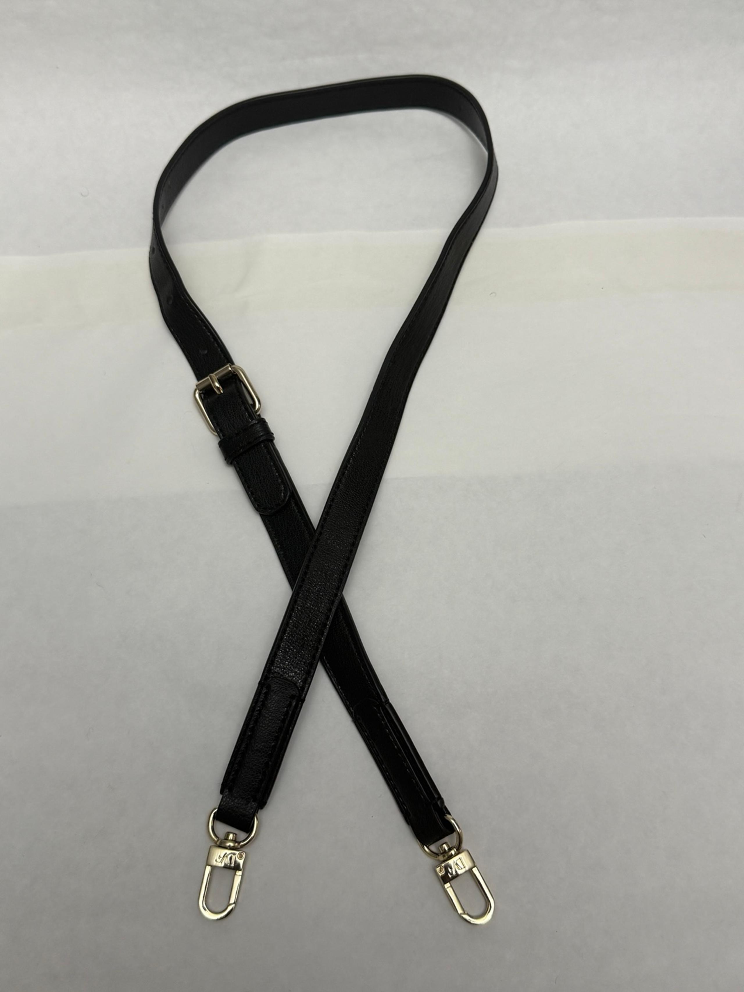Diane Von Furstenberg Black Leather Shoulder Handbag Replacement Bag Strap