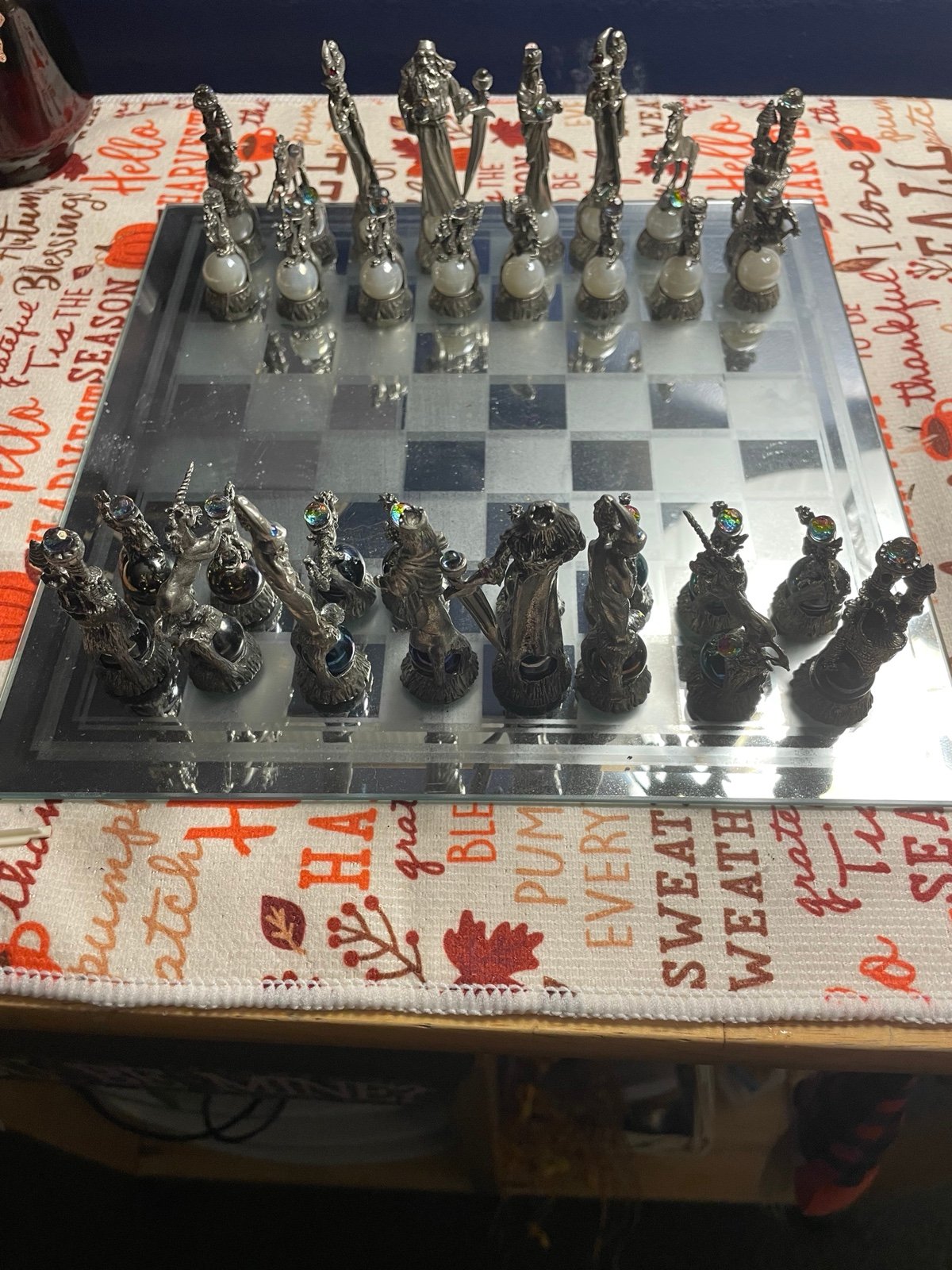Pewter Chess Set