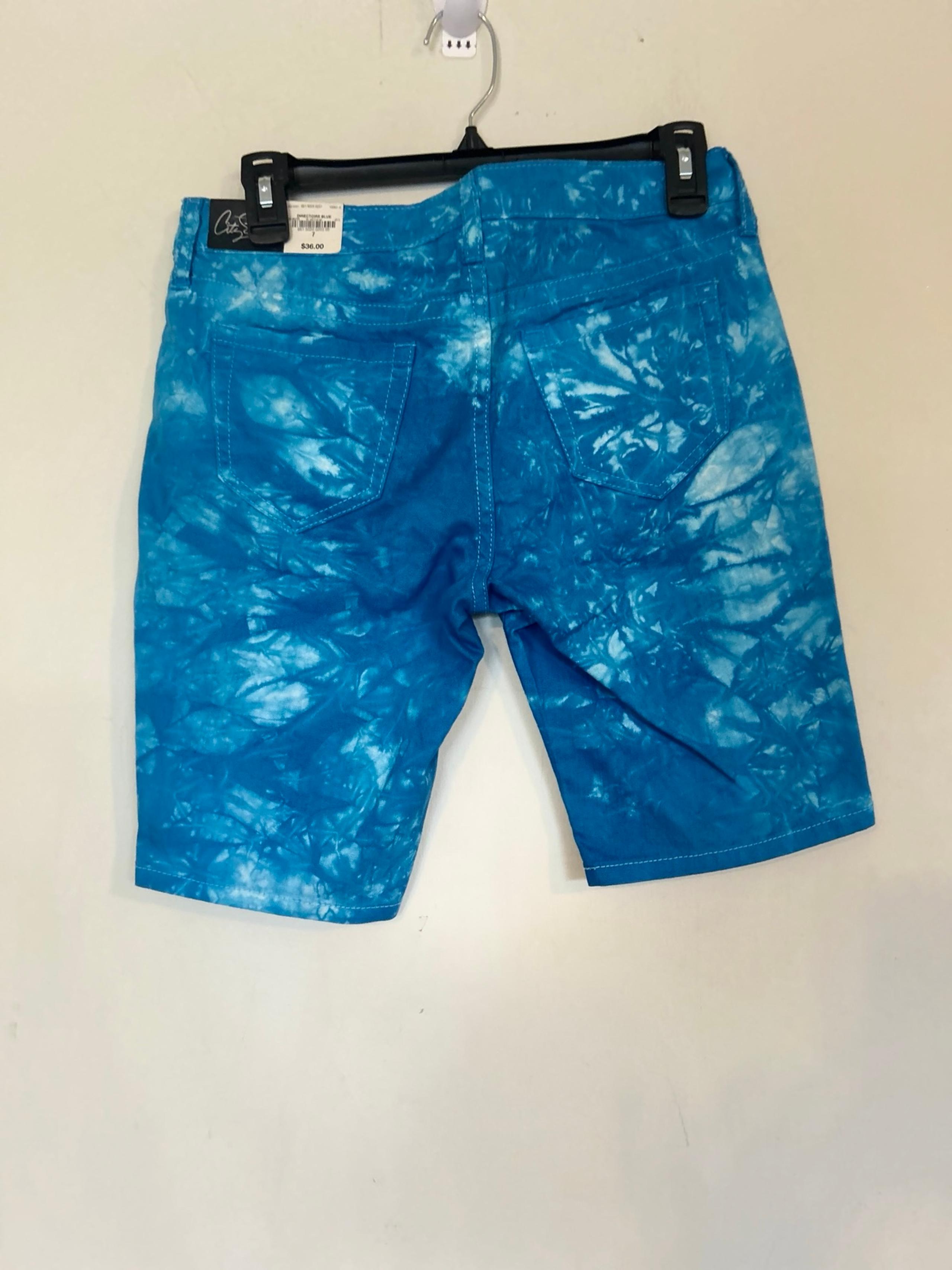 NWT City StreetsBlue Tie-Dye Denim Shorts
Size 7