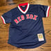BOSTON RED SOX TED WILLIAMS COOPERSTOWN MITCHELL & NESS BLUE jersey sz M MEDIUM