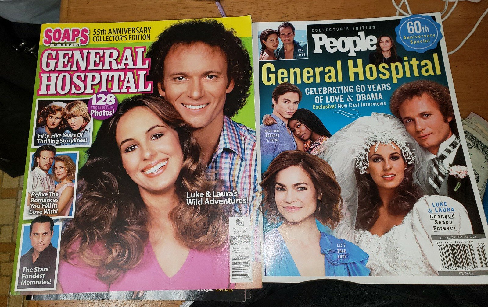 2 GENERAL HOSPITAL ANNIVERSARY soap opera BOOKS THICKER Edition MAGAZINES
