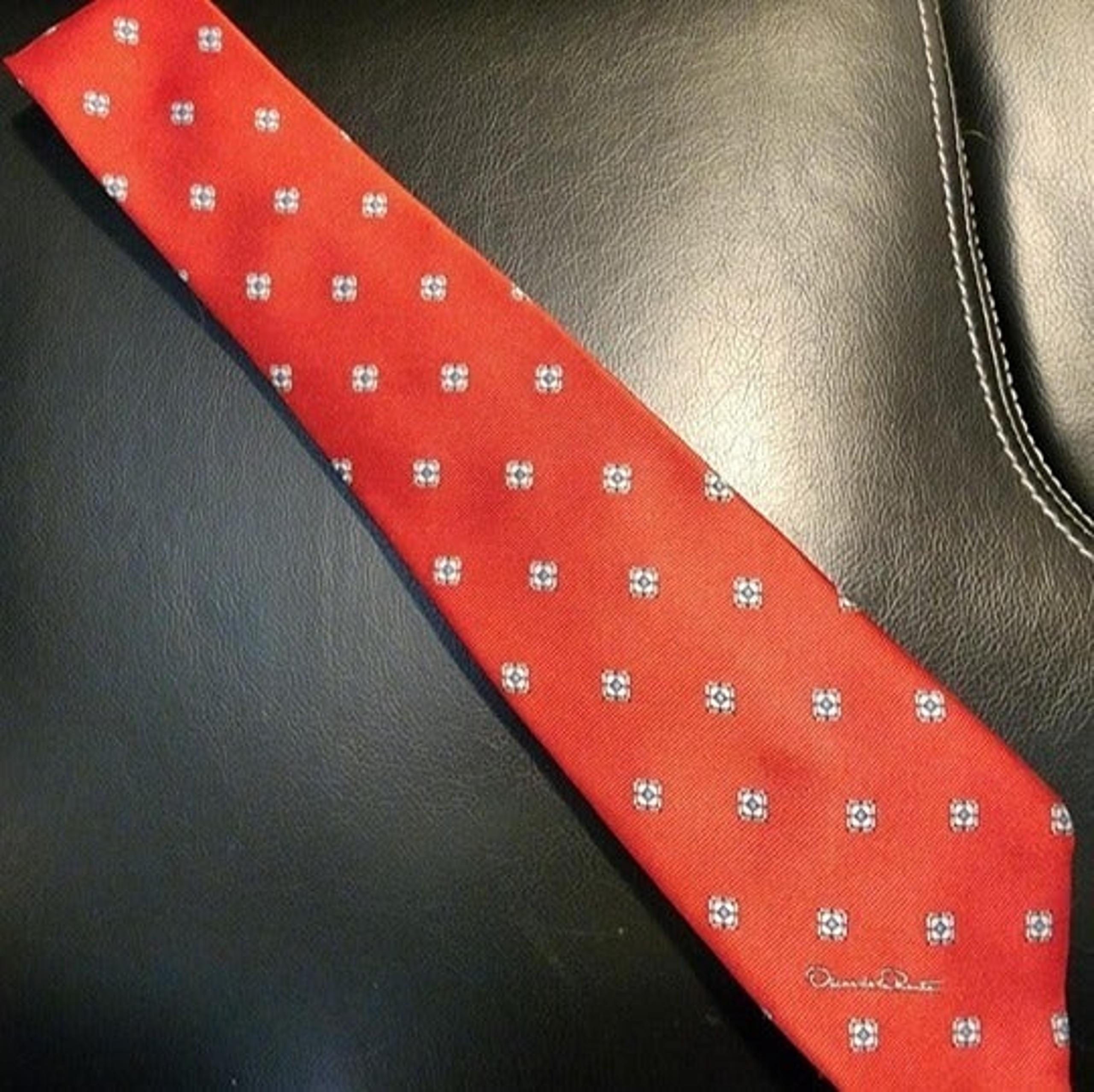Men's Oscar de la Rental Silk Necktie