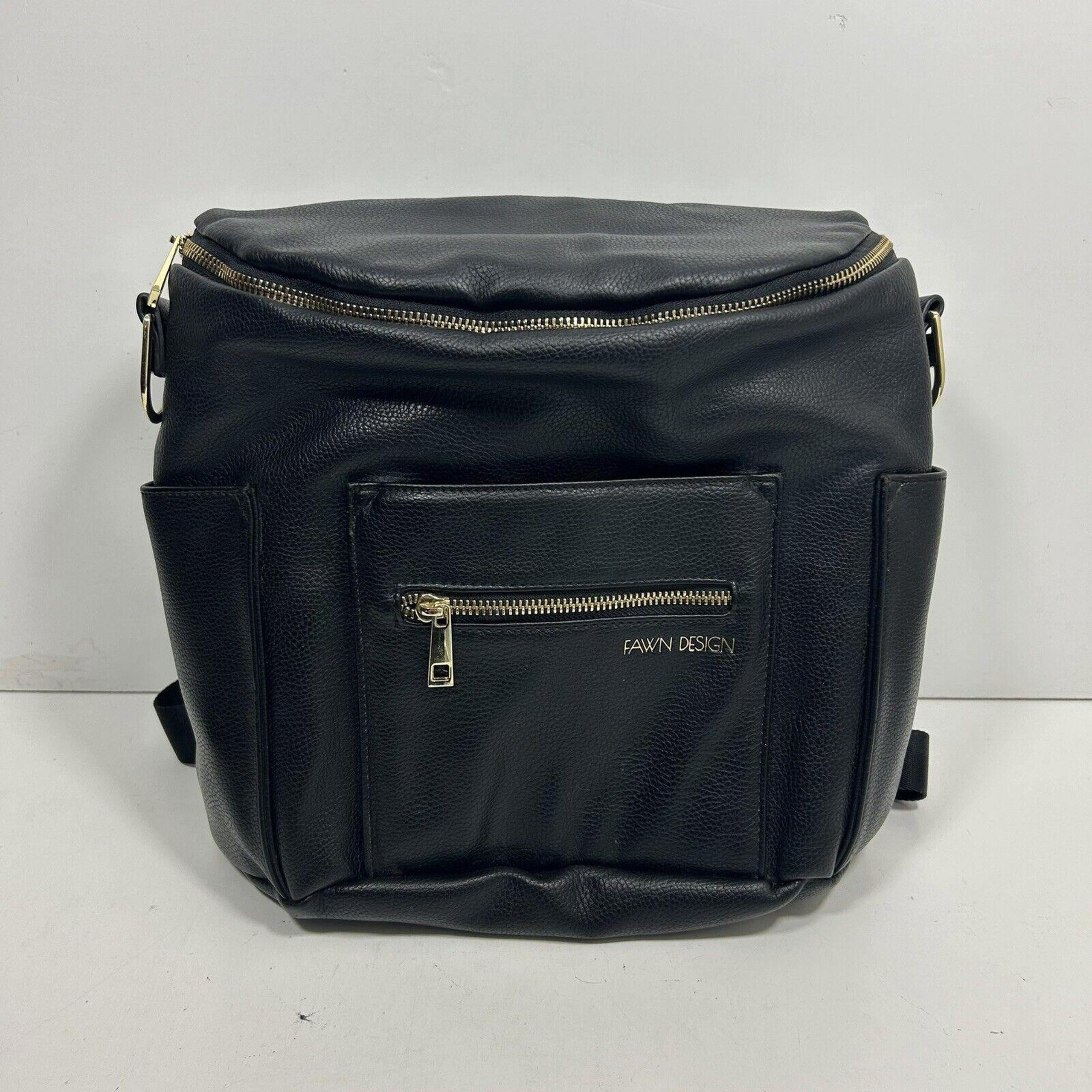 Fawn Design Black  diaper bag Backpack No Cross Body Strap