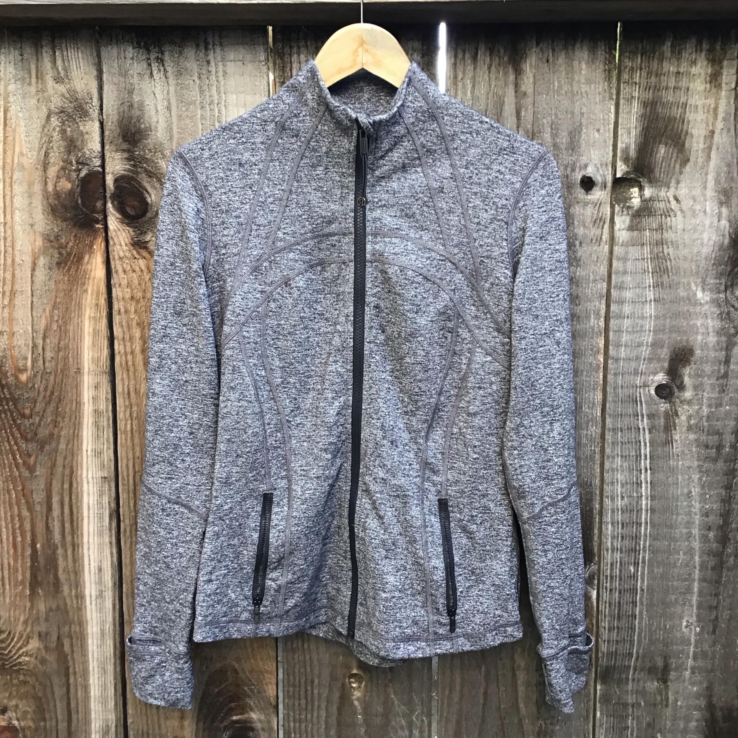 Lululemon athletica full zip grey athletic define Jacket womens size 10