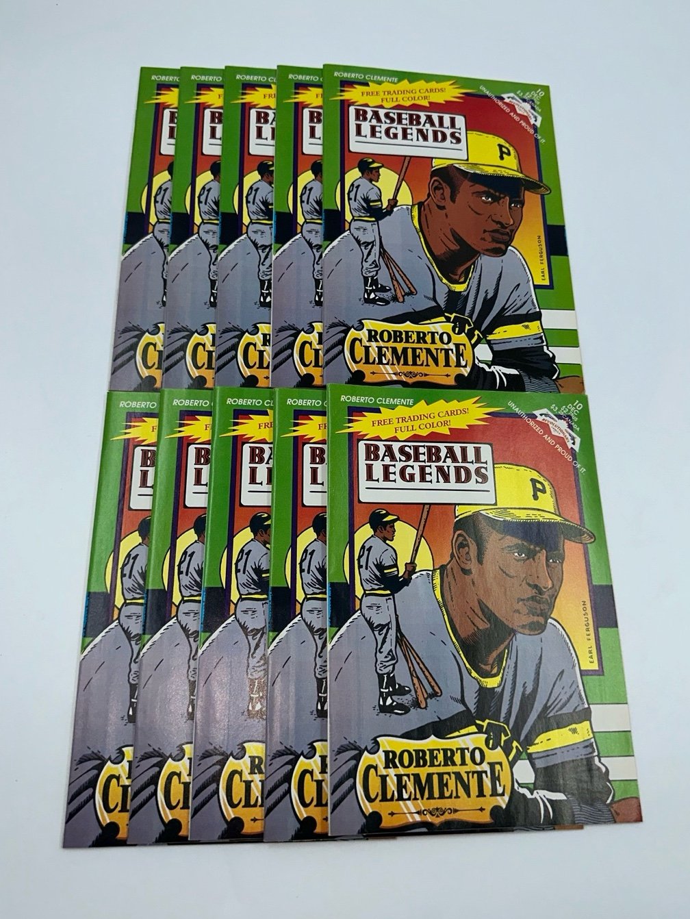 Vintage Baseball Legends Roberto Clemente MLB Pittsburgh Pirates Comic Book Lot
