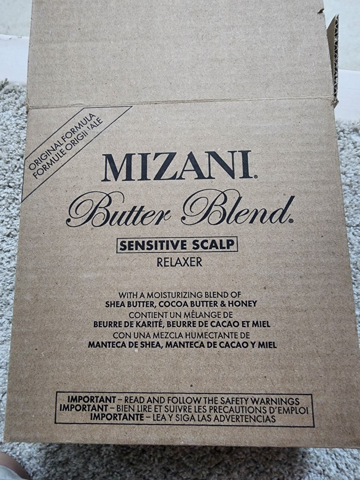 Mizani Butter blend relaxer kit. Sensitive scalp relaxer.