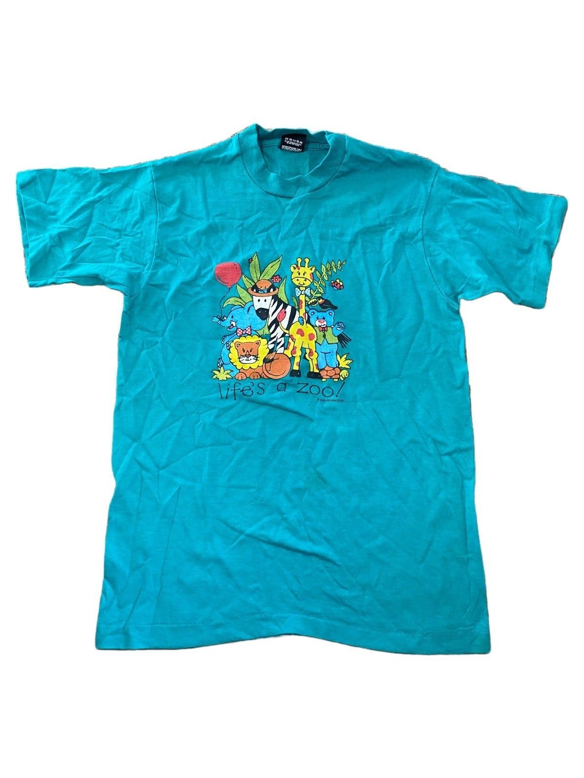 VINTAGE single stitch life’s a zoo t shirt