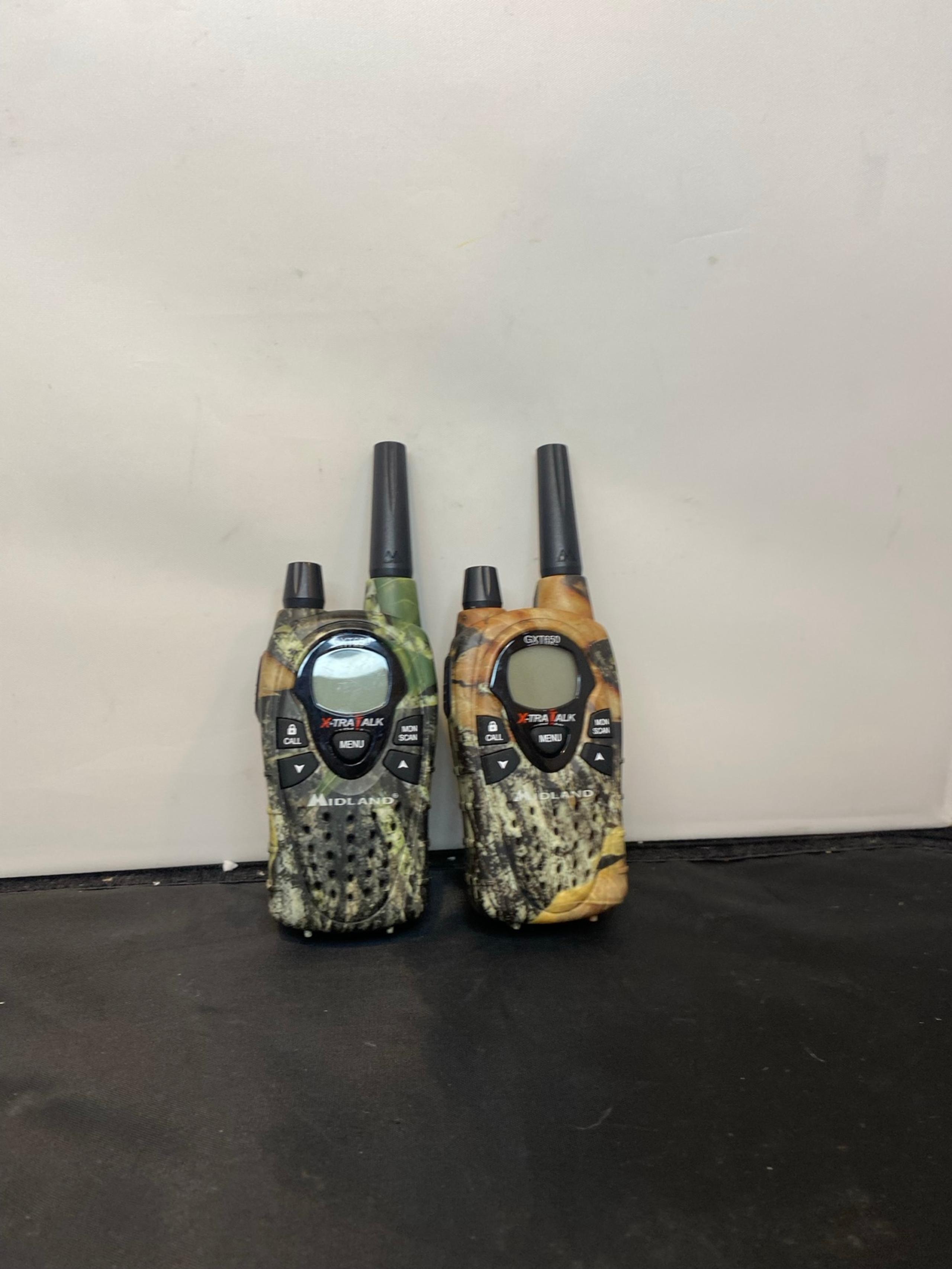 Midland GXT 850 X-Tra-Talk Walkie Talkie Set No Charging Station Camo Design