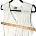 Vintage 90s M Boho Embroidered Button Front Midi Dress Rayon Sleeveless White