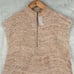 J.Jill Rib-Textured Marled Sweater Vest Womens M Pumpkin Spice Oversized NWT