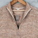 J.Jill Rib-Textured Marled Sweater Vest Womens M Pumpkin Spice Oversized NWT