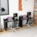 48 Modern Computer Desk Home Office Workstation w/Hutch & Storage Shelves