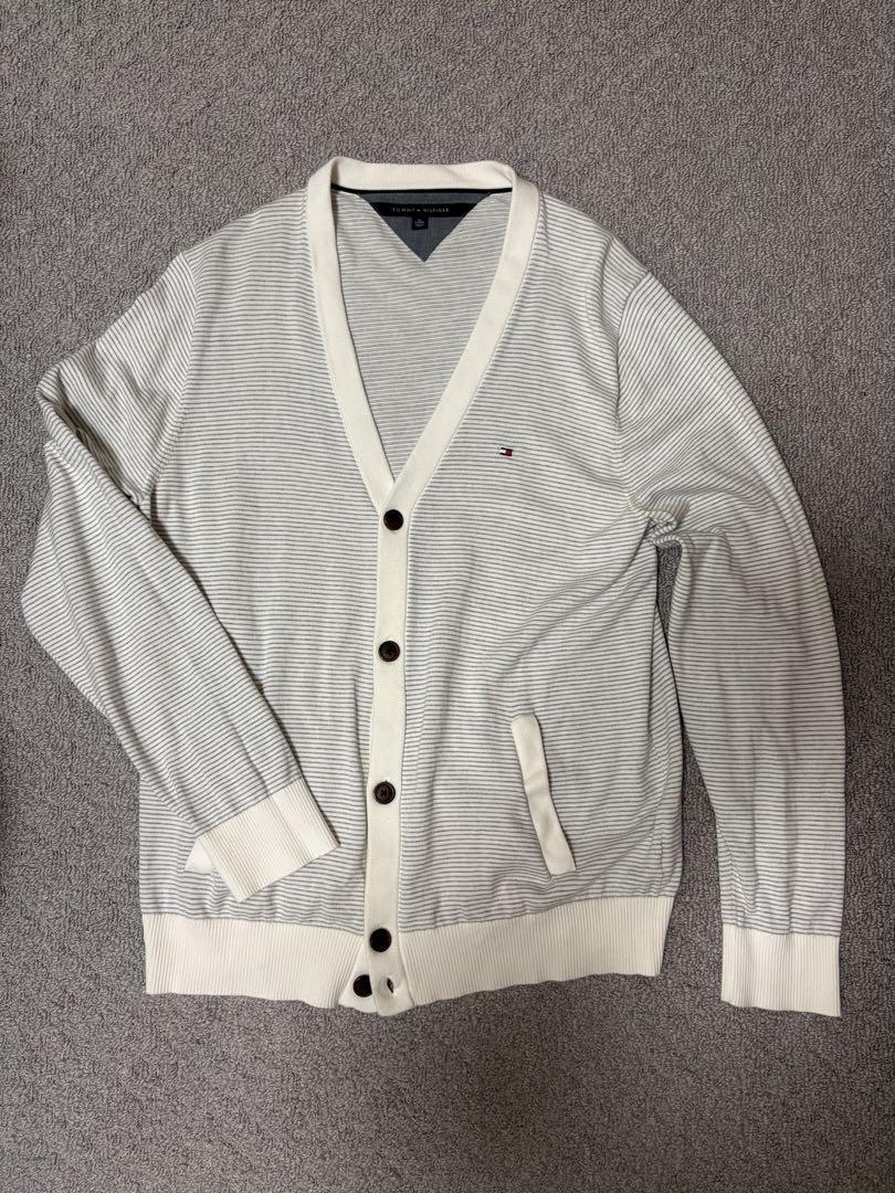 Tommy Hilfiger Striped V-Neck Cardigan