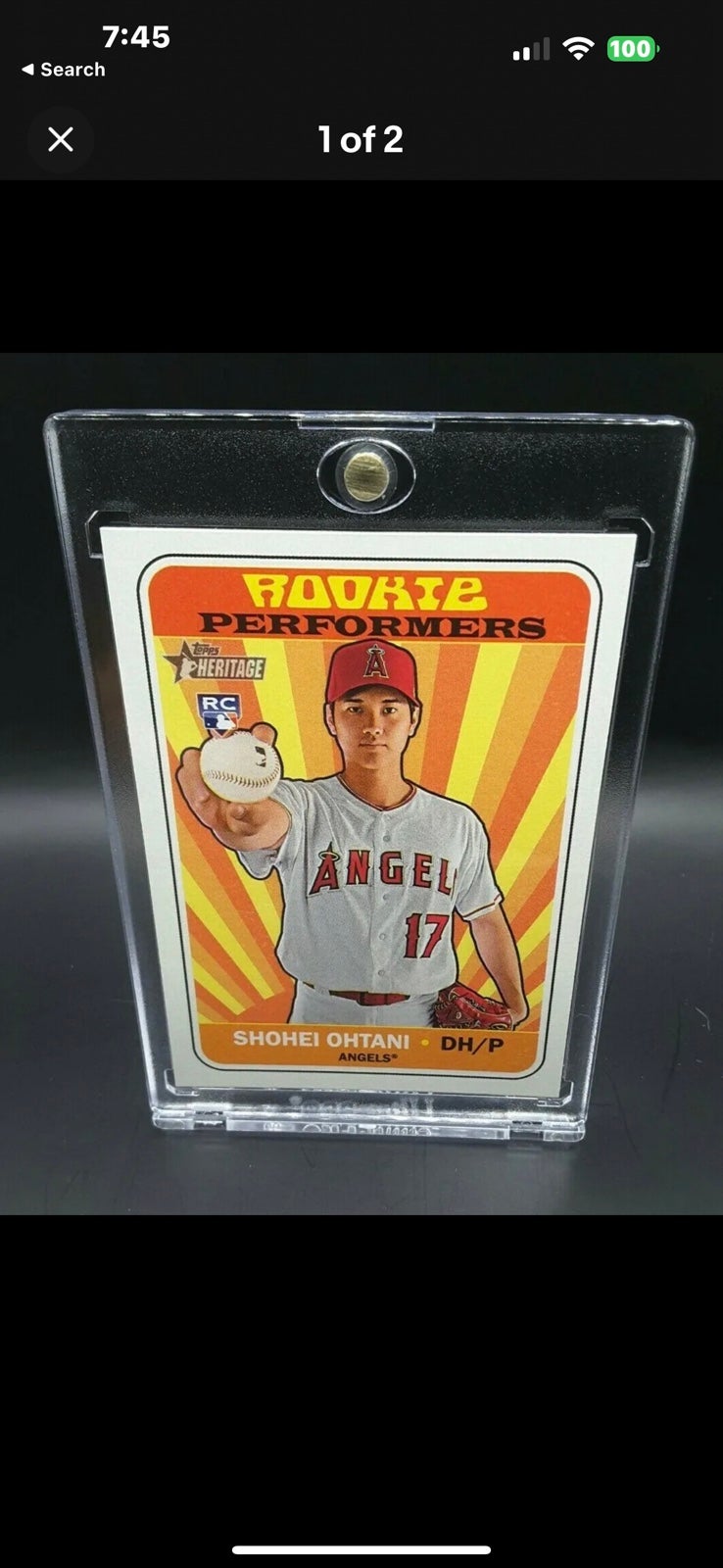 Shohei Ohtani 2018 Topps Heritage Rookie SSP