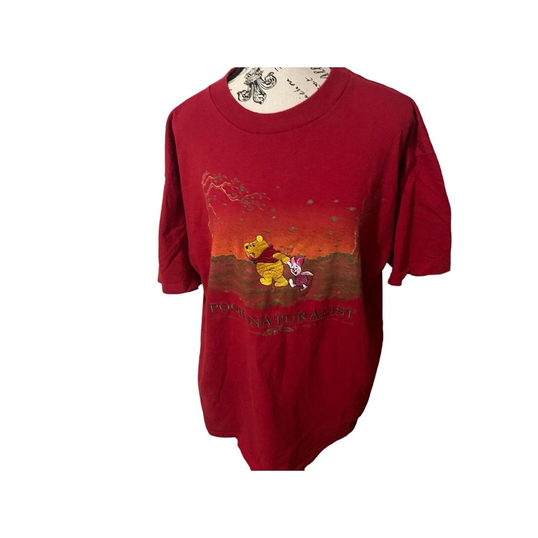 Vintage Disney Winnie the Pooh t shirt naturalist piglet Size Large 1990s
