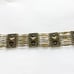 VINTAGE Sterling Bracelet Bronzed Panels Fits 7” Wrist Pyramid Detail GORGEOUS