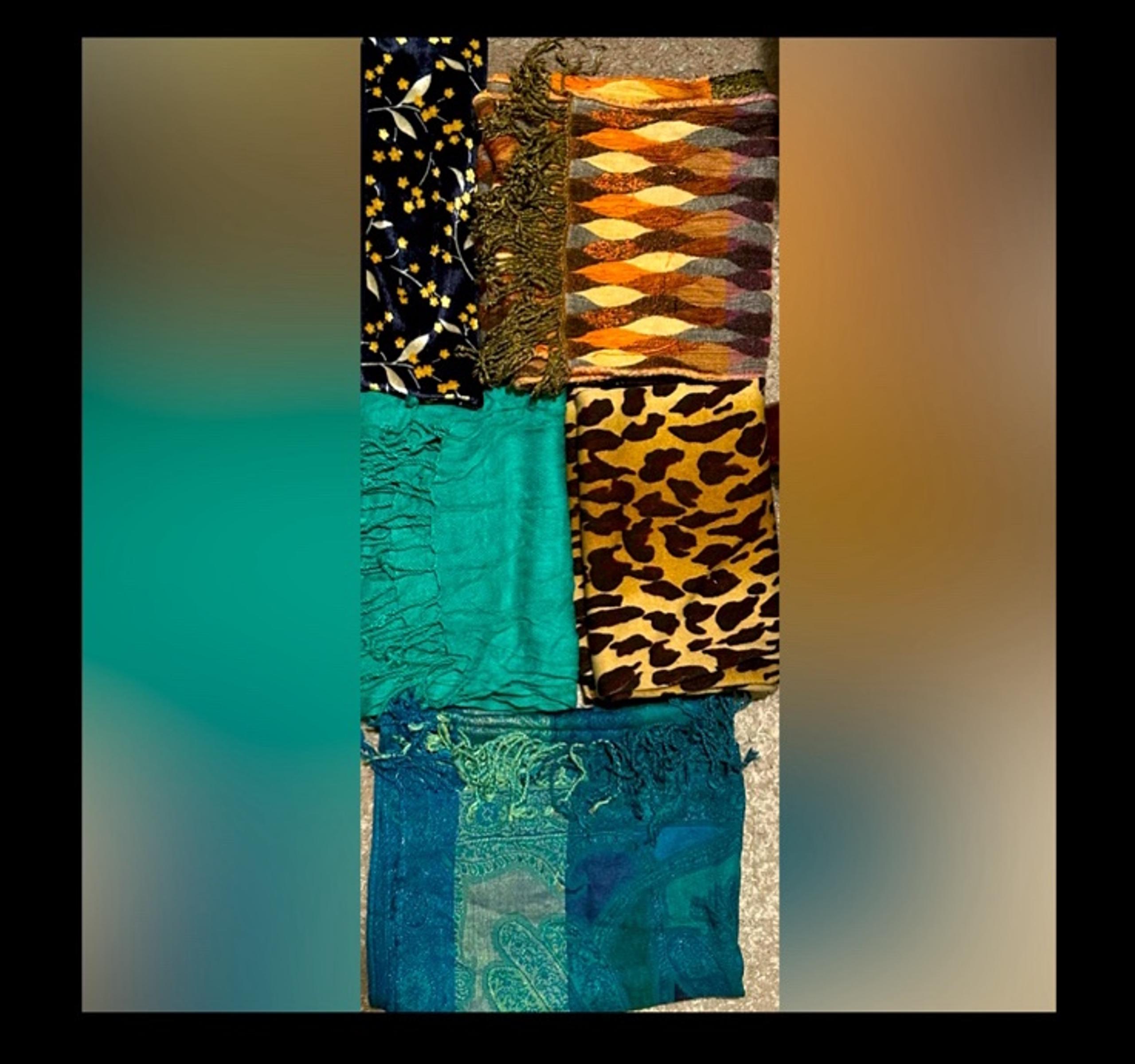 5 Scarves Bundle - various sizes & designs