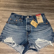 levi 501 shorts women