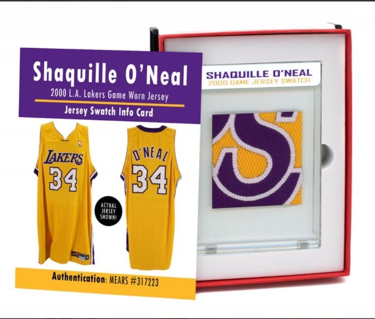 SHAQUILLE O’NEAL Game Worn Mystery Swatc