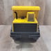 Vintage 80s Mighty Tonka XMB-975 Pressed Steel Dump Truck Yellow Turbo Diesel