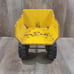 Vintage 80s Mighty Tonka XMB-975 Pressed Steel Dump Truck Yellow Turbo Diesel