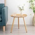 Round Metal Coffee Table Tray Accent Table Nightstand Bedside Table Sofa Side