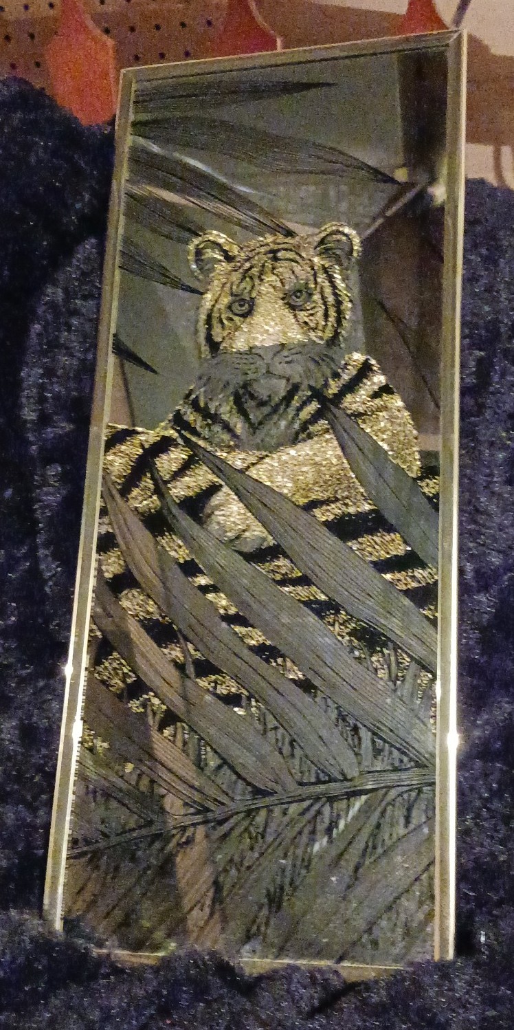Vintage tiger mirror